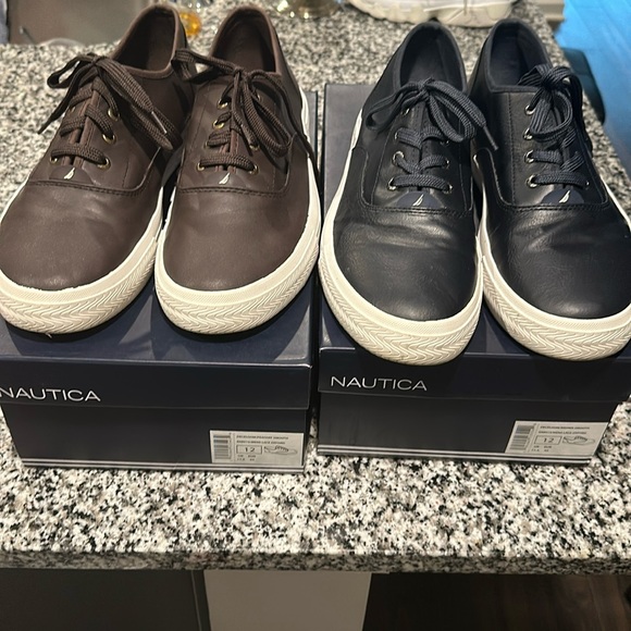 Nautica Other - EUC Men’s Lace Oxford in brown or navy-size 12